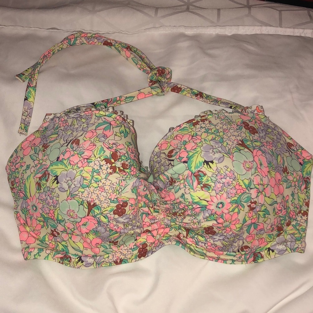 Victoria’s Secret floral bikini top size 34DD swim suit top bikini top V… - Picture 3 of 6